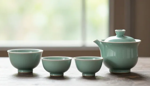 釉色变化对宋代青瓷茶具套装性能的影响