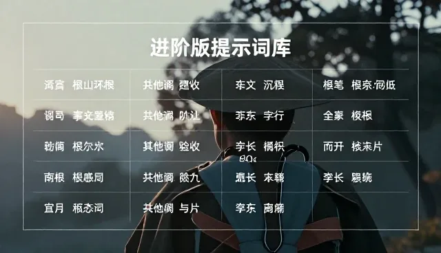 图片生成提示词合集怎么弄，语言结构的选择依据